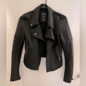 GUESS Neoprene Moto jacket size small